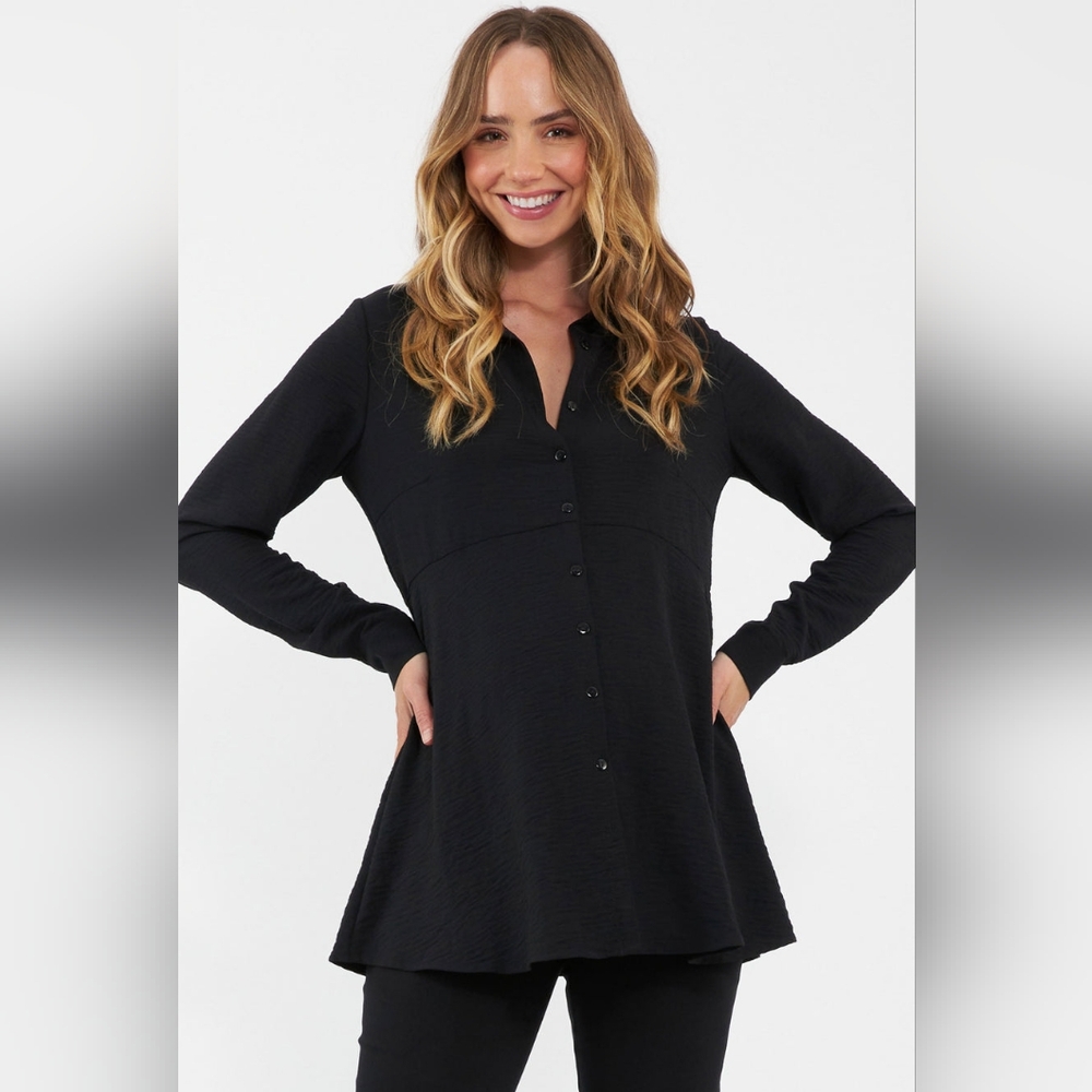 Ripe Black Long Sleeve Dress